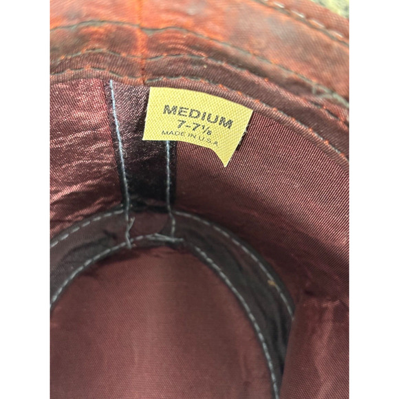 Vintage Pedigree Fifth Avenue New York Fedora Wool Hat M Large Gray Herringbone - Picture 15 of 15